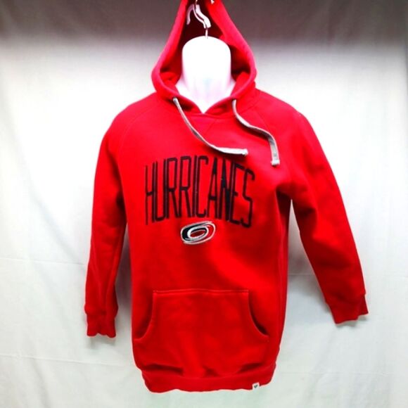 Carolina Hurricanes Hoodie Embroidered Logo Front NHL Fanatics Women's Large Red - Picture 1 of 11